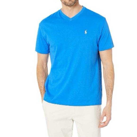 NWT Polo Ralph Lauren Jersey Crewneck T-Shirt in Sky Blue Size 2XB 2X Big - Picture 1 of 8